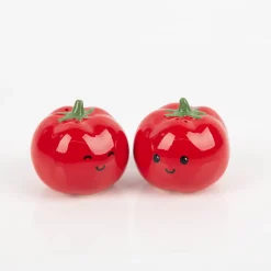 Salz- und Pfefferstreuer Tomate rot 7x7,5cm Dolomit von Sass & Belle