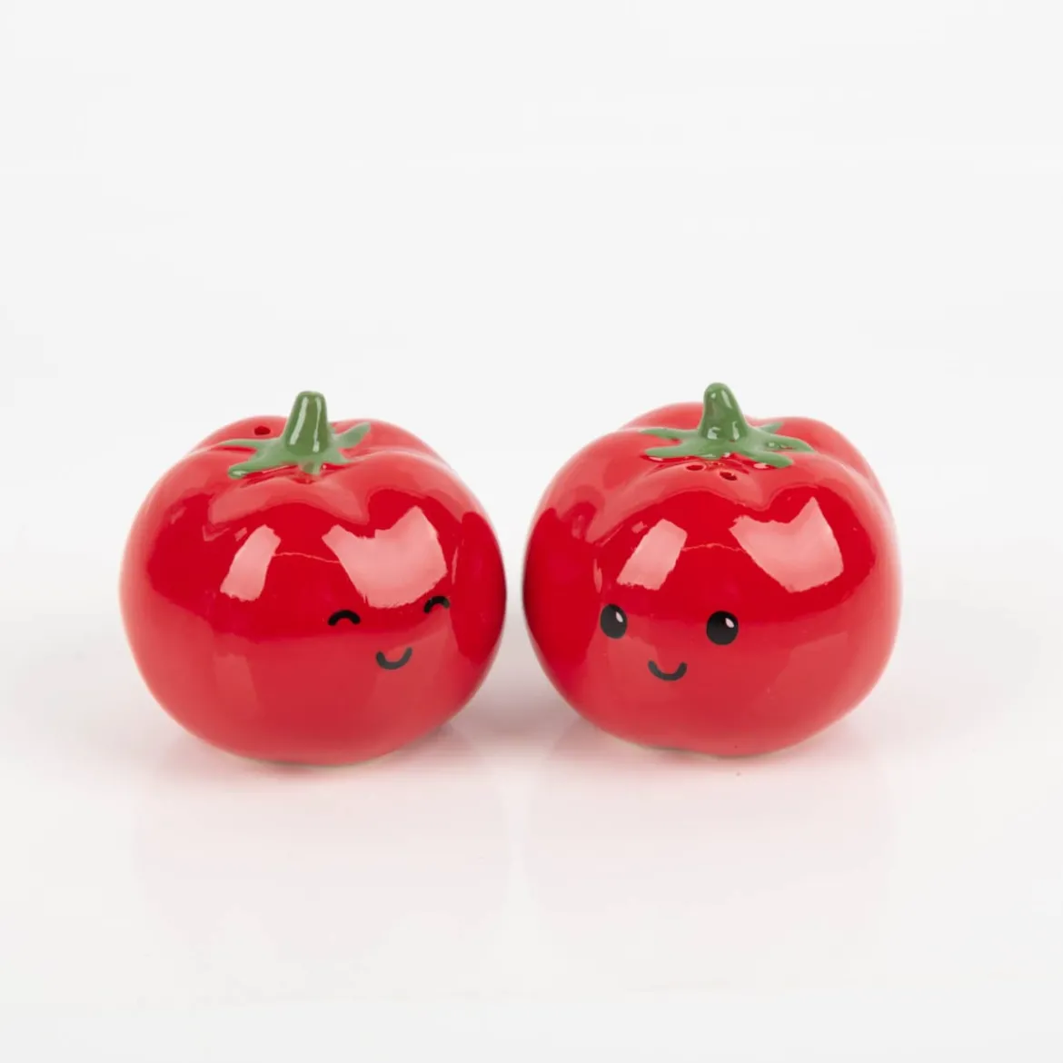 Salz- und Pfefferstreuer Tomate rot 7x7,5cm Dolomit von Sass & Belle