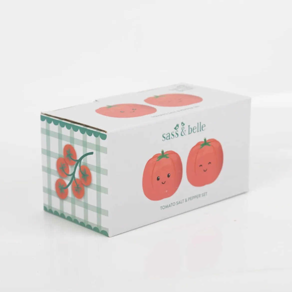 Salz- und Pfefferstreuer Tomate rot 7x7,5cm Dolomit von Sass & Belle