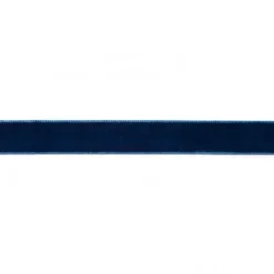 Samtband dunkelblau Meterware Breite: 15mm 100% Polyester