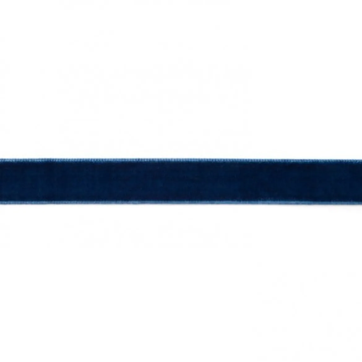 Samtband dunkelblau Meterware Breite: 15mm 100% Polyester