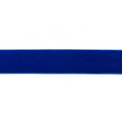 Samtband kobaltblau Meterware Breite: 25mm 100% Polyester