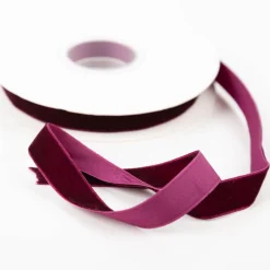 Samtband lila 15mm breit 1 Rolle mit 10m Dekoband & Geschenkband