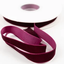 Samtband lila 15mm breit 1 Rolle mit 10m Dekoband & Geschenkband