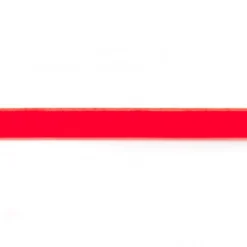 Samtband neon rotorange Meterware Breite: 15mm 100% Polyester