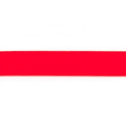 Samtband neon rotorange Meterware Breite: 25mm 100% Polyester