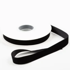 Samtband schwarz 15mm breit 1 Rolle mit 10m Dekoband & Geschenkband