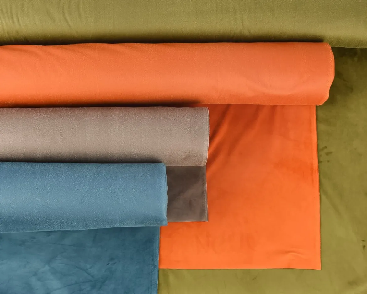 Samtstoff Dekostoff Italian Velvet Samt blau 1,45cm