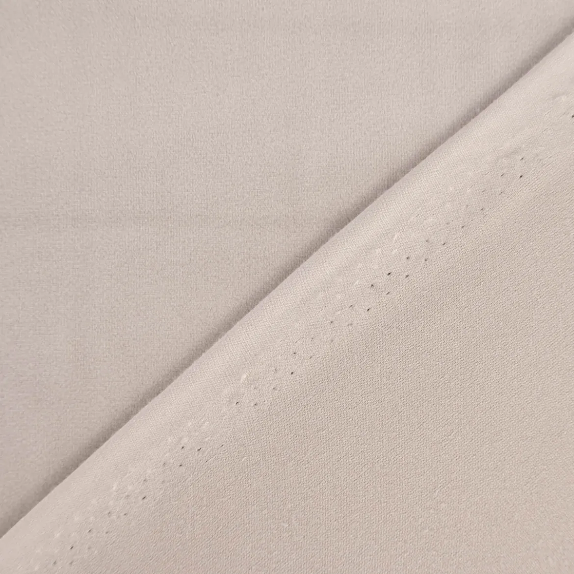 Samtstoff Dekostoff Velvet Samt einfarbig beige grau 1,4m