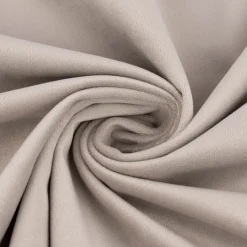 Samtstoff Dekostoff Velvet Samt einfarbig beige grau 1,4m