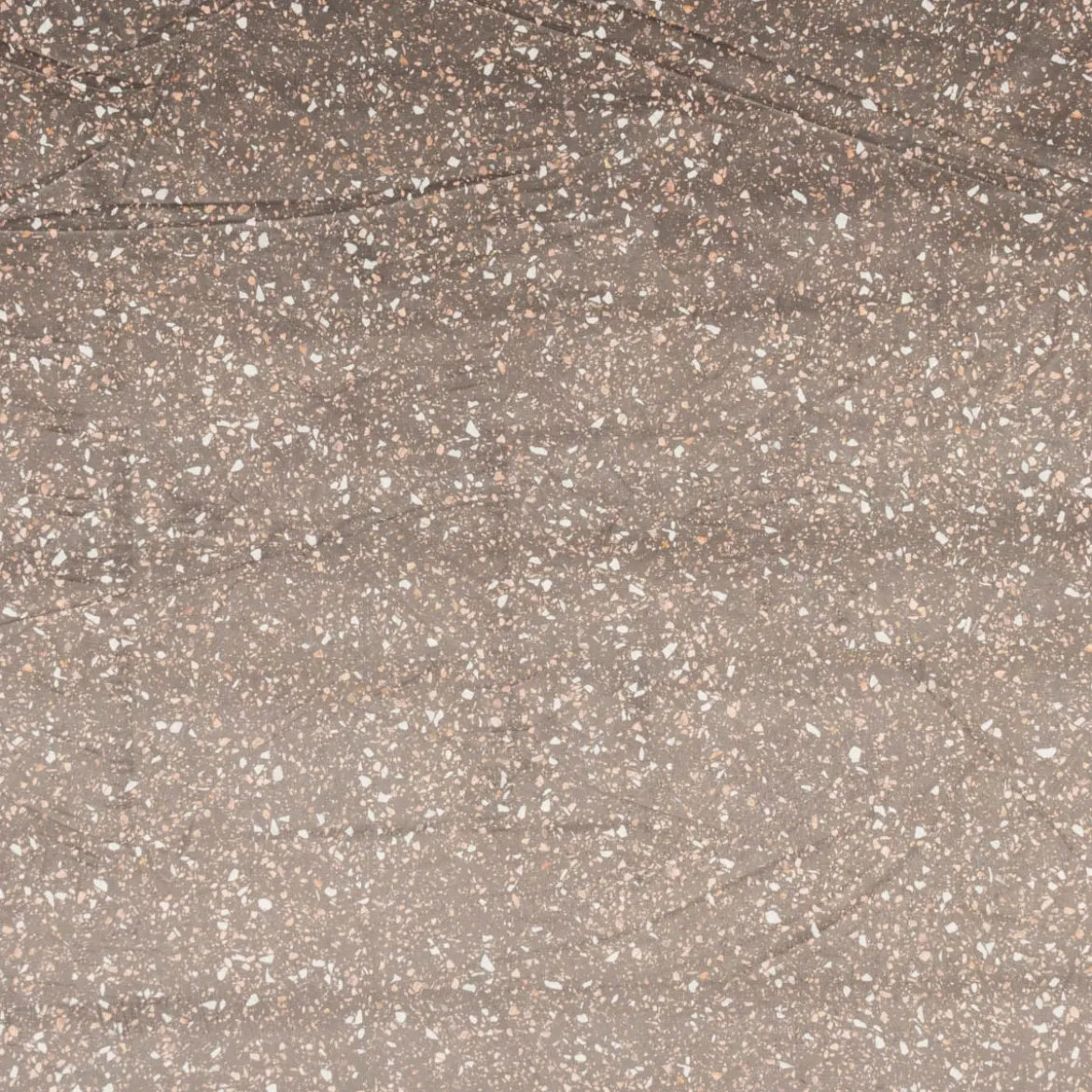 Samtstoff Polsterstoff Dekostoff Velvet Digitaldruck Terrazzo taupe rosa 1,50m