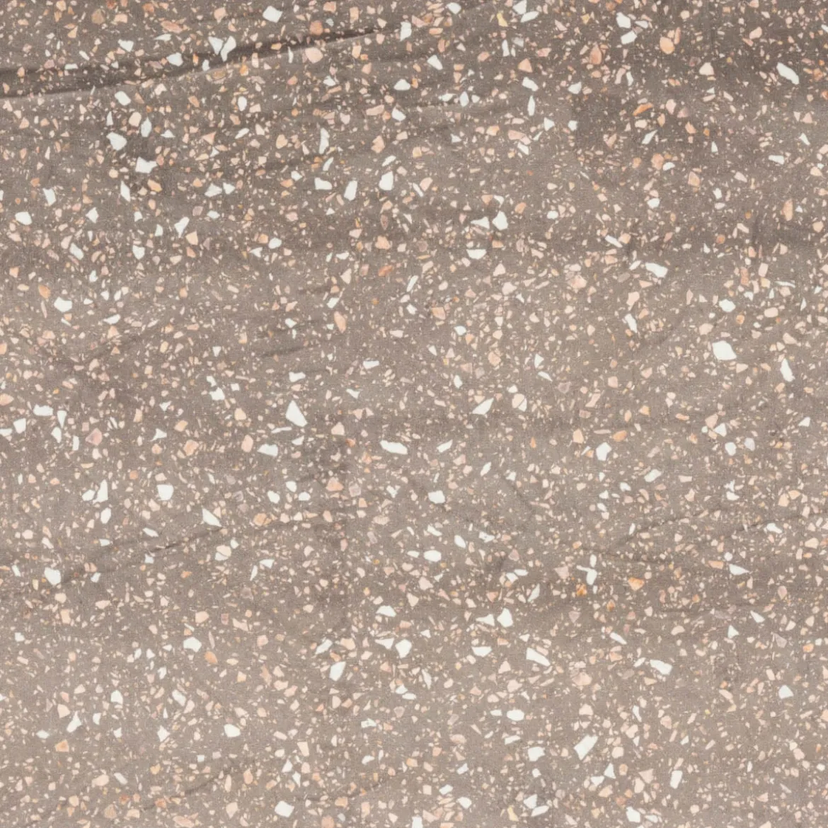 Samtstoff Polsterstoff Dekostoff Velvet Digitaldruck Terrazzo taupe rosa 1,50m