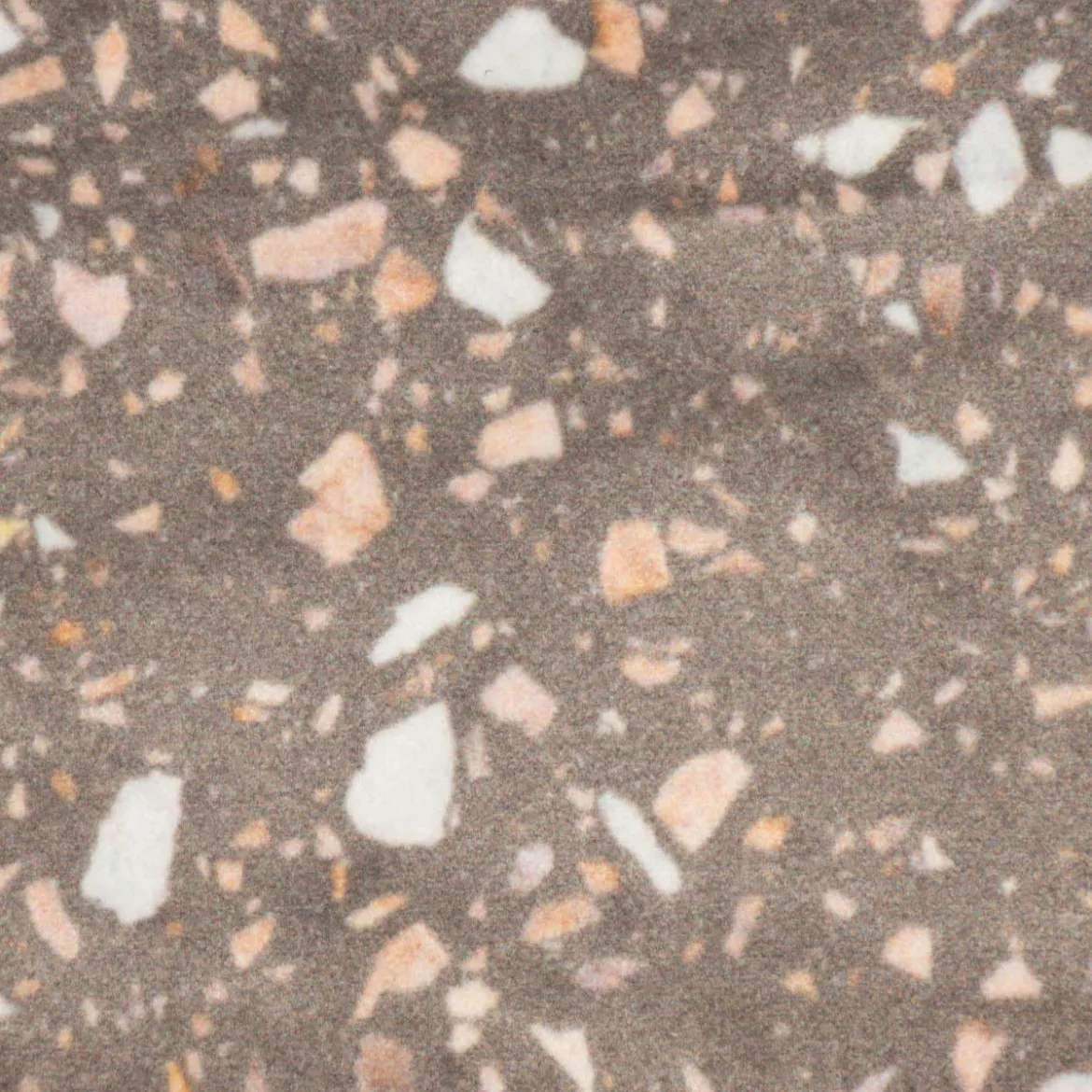 Samtstoff Polsterstoff Dekostoff Velvet Digitaldruck Terrazzo taupe rosa 1,50m