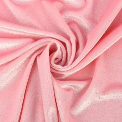 Samtstoff Stretchsamt Glitzer rosa silberfarbig 1,5m Breite