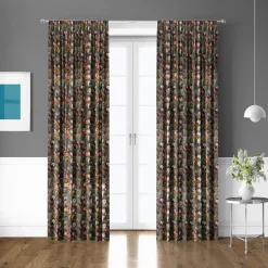 Samtstoff Vorhangstoff Velvet Samt Digitaldruck Vintage Rosen Blumen mint bunt 1,40m