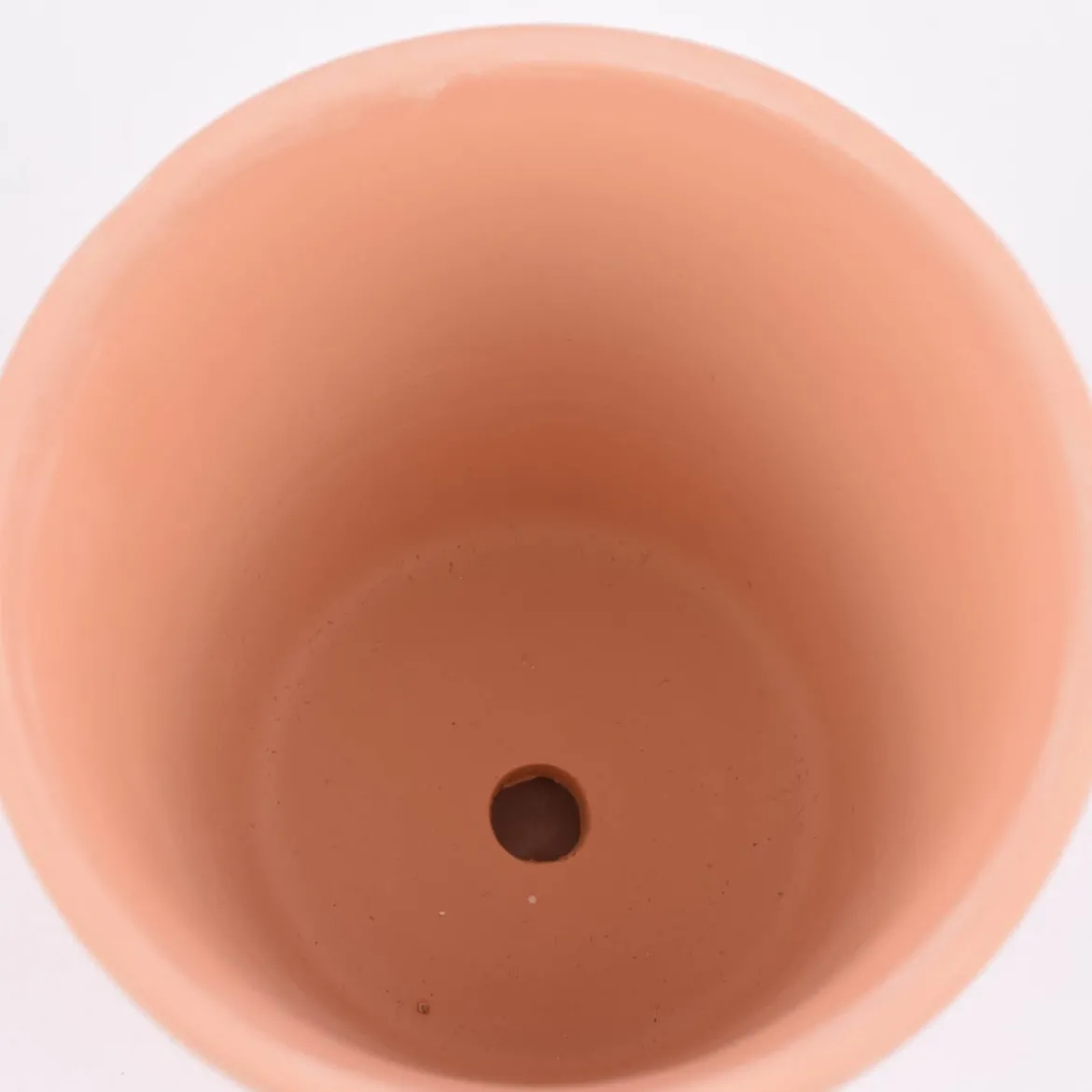 Sass & Belle Übertopf mit Untersetzer Herbs Terracotta weiß 12,5x11,5cm
