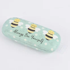 Sass & Belle Brillenetui Bee Youryself mint gelb schwarz 16,5x6,5x3cm