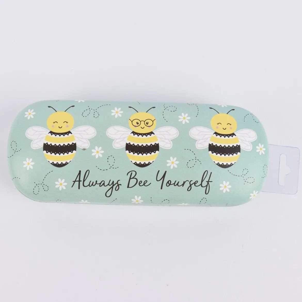 Sass & Belle Brillenetui Bee Youryself mint gelb schwarz 16,5x6,5x3cm