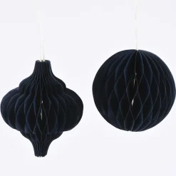 Sass & Belle Dekohänger Wabenball Papier blau 2 Stück 10cm
