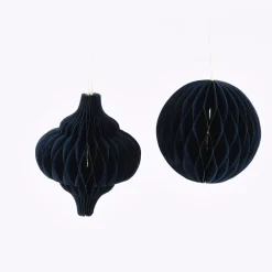Sass & Belle Dekohänger Wabenball Papier blau 2 Stück 10cm