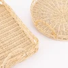 Sass & Belle Deko Tablett Rattan mit Griffen natur 40x30x7cm