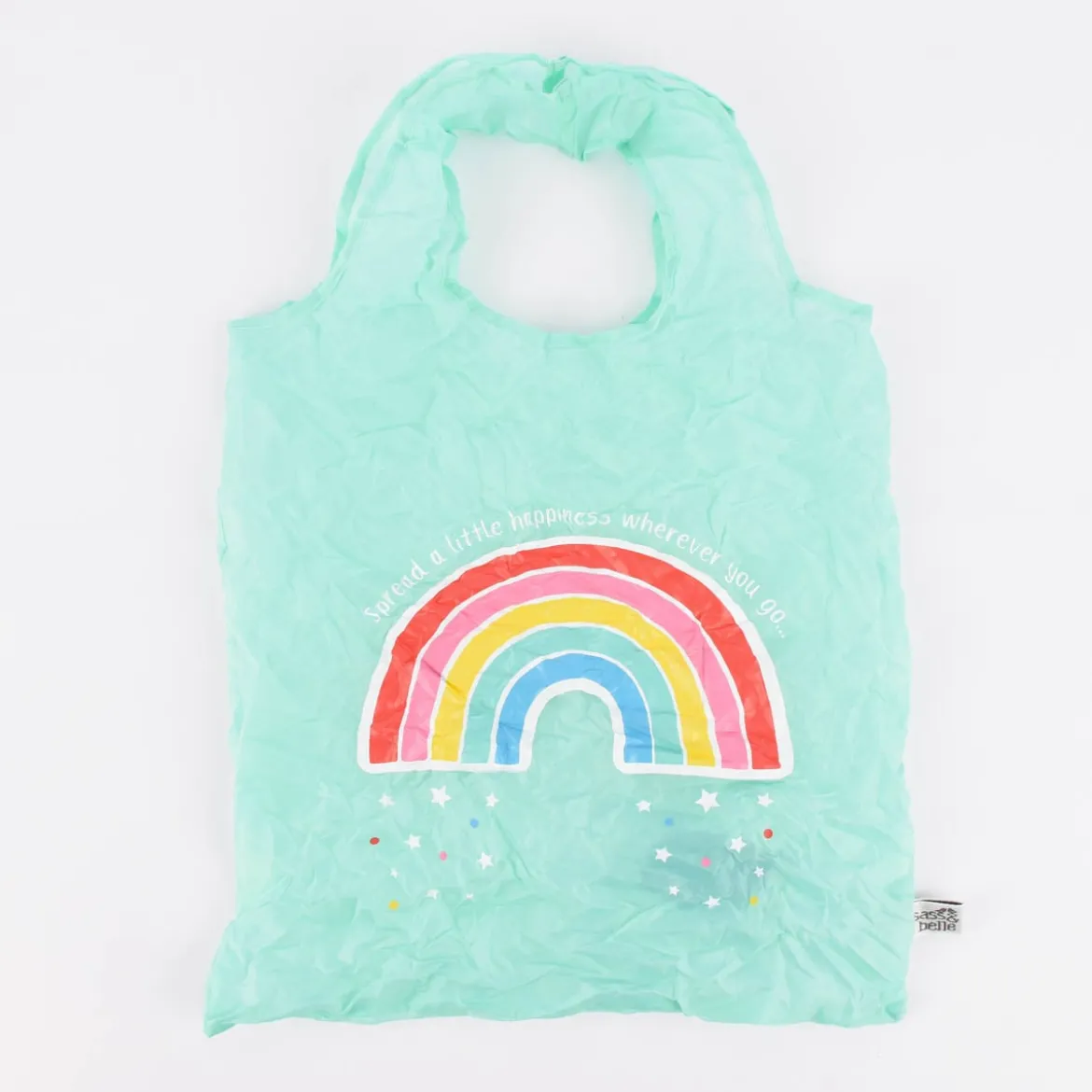 Sass & Belle Einkaufstasche faltbar Regenbogen bunt 36x55cm