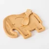 Sass & Belle Kinder Löffel Elefant 3 Stück Bambus 3,5x12,5cm