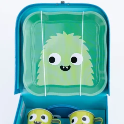 Sass & Belle Kinder-Teeset Monster blau bunt 7-teilig 17,5x17,5x9,5cm