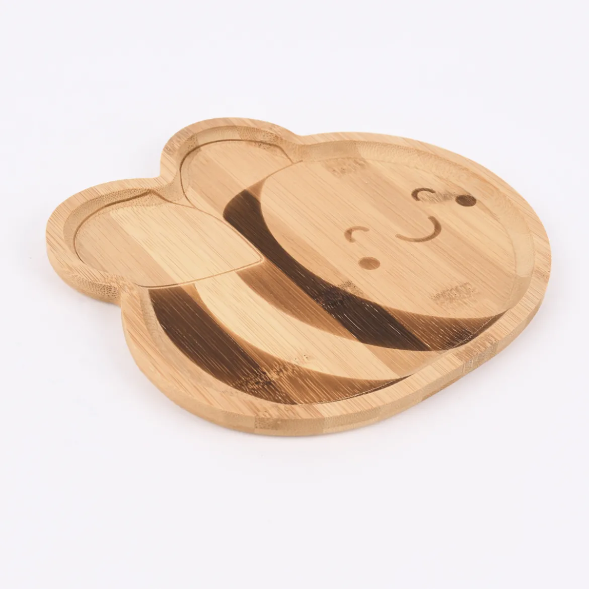 Sass & Belle Kinder Teller Biene Bambus 20,5x16cm