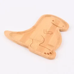 Sass & Belle Kinder Teller Dinosaurier Bambus 19,5x18cm