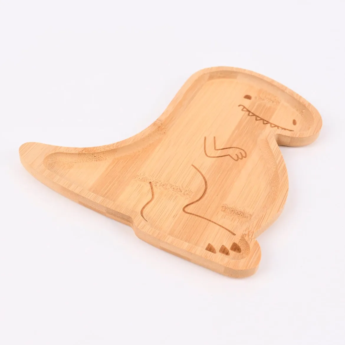 Sass & Belle Kinder Teller Dinosaurier Bambus 19,5x18cm