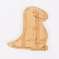 Sass & Belle Kinder Teller Dinosaurier Bambus 19,5x18cm