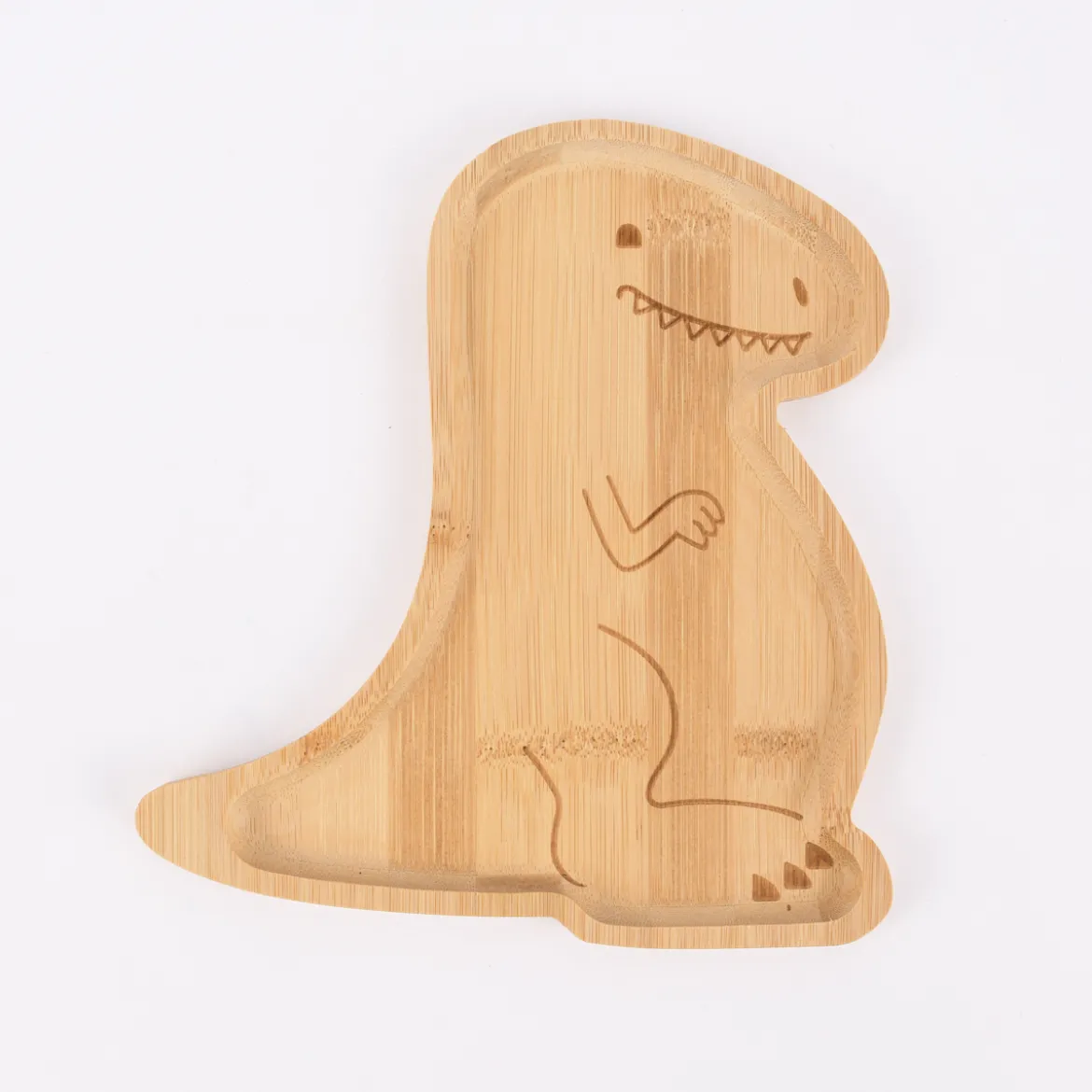 Sass & Belle Kinder Teller Dinosaurier Bambus 19,5x18cm