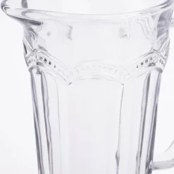 Sass & Belle Krug Glas Punkte grau transparent 20x18cm