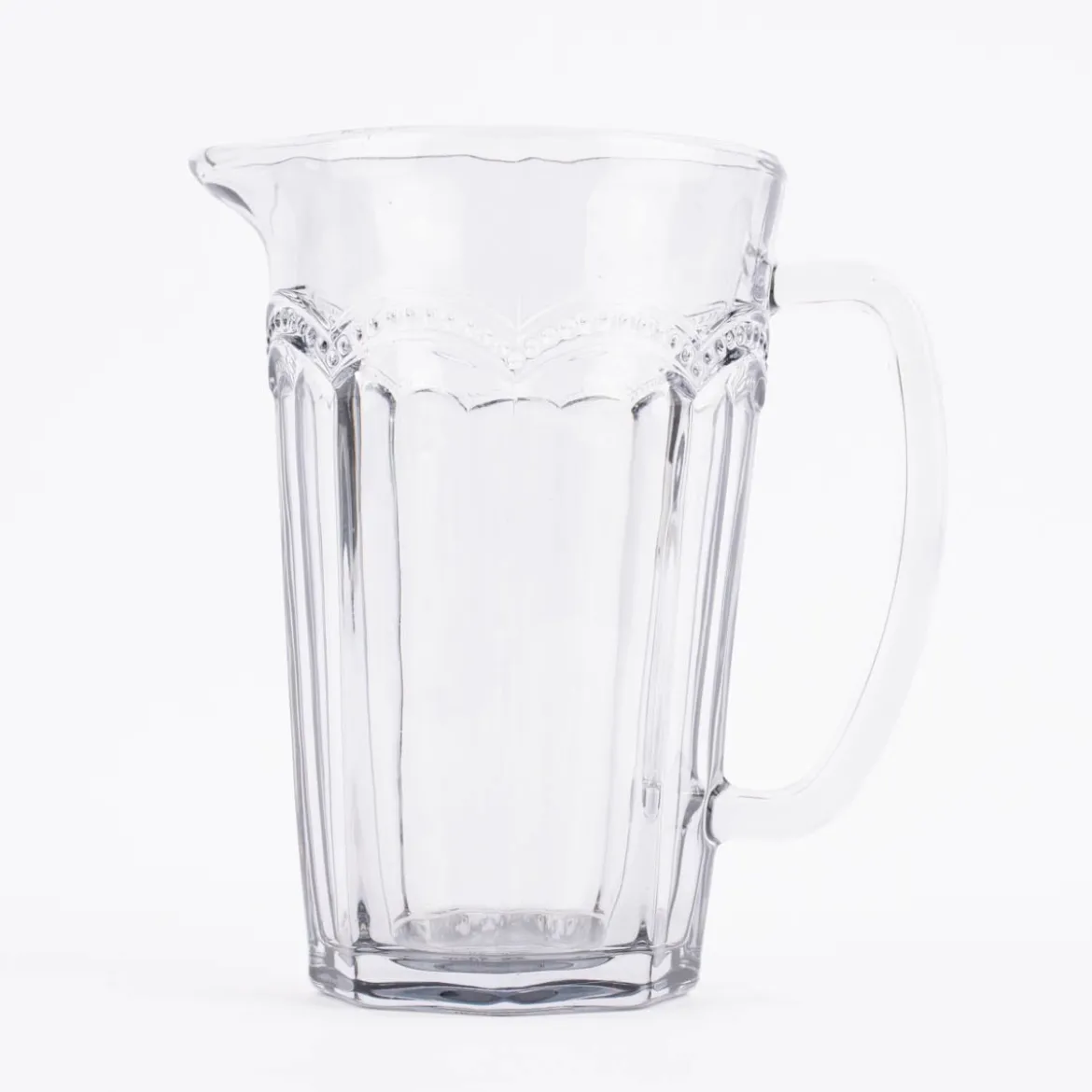 Sass & Belle Krug Glas Punkte grau transparent 20x18cm