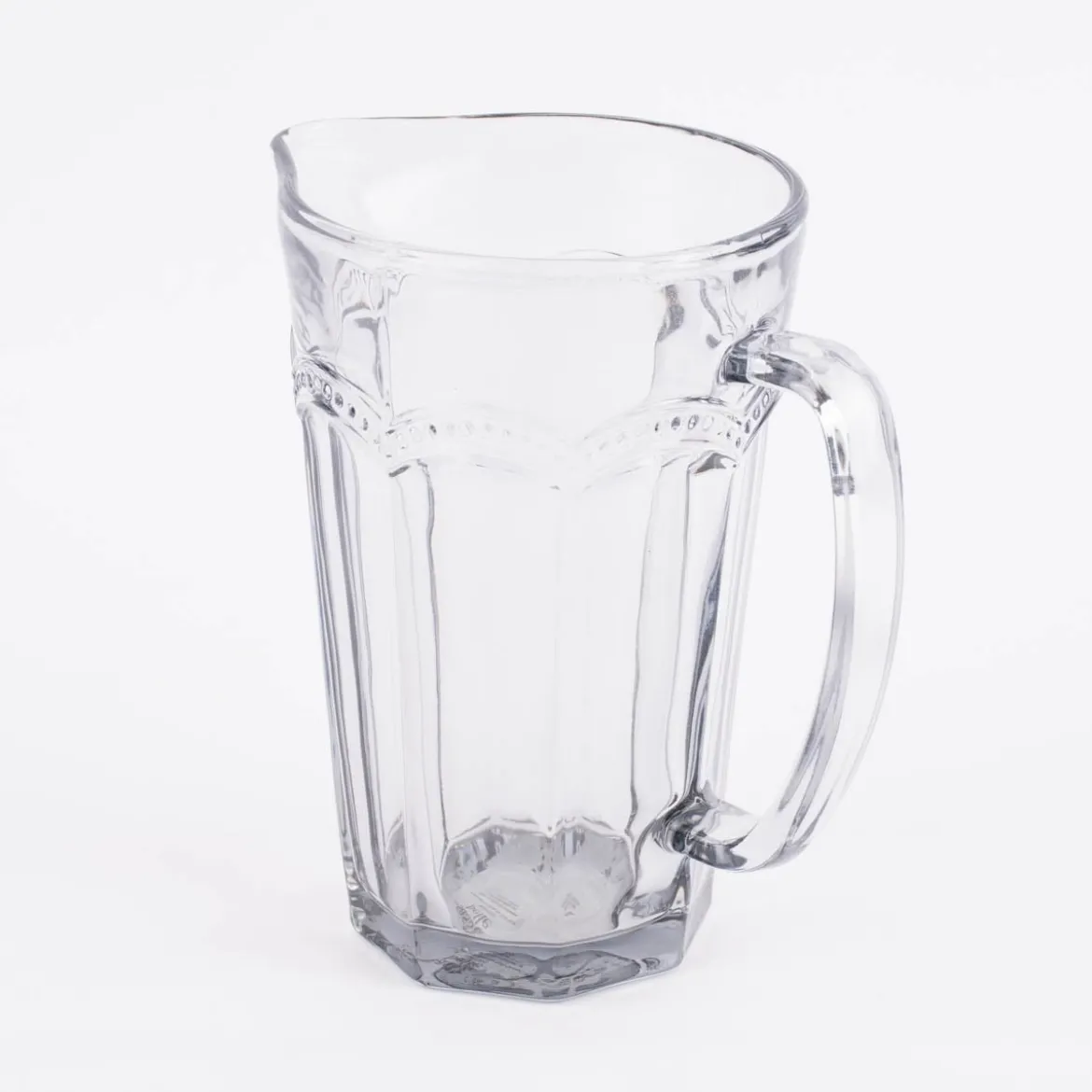Sass & Belle Krug Glas Punkte grau transparent 20x18cm