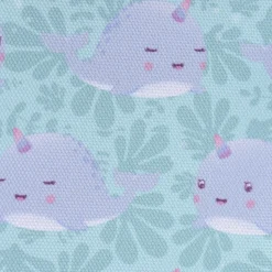 Sass & Belle Lunchbag Alma Narwal türkis grau 25x8x20cm