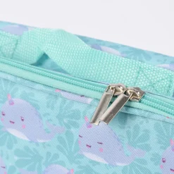 Sass & Belle Lunchbag Alma Narwal türkis grau 25x8x20cm