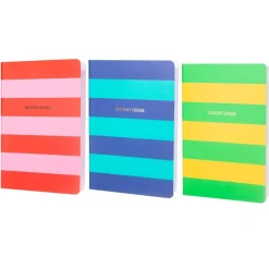 Sass & Belle Notizbuch liniert Bright Ideas DIN A5 rot grün oder blau