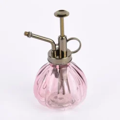 Sass & Belle Pflanzensprüher Glas rosa 8x16,5cm