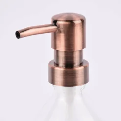 Sass & Belle Pumpflasche Badezimmer Glas klar rosegold 10x22,5cm verschiedene Varianten