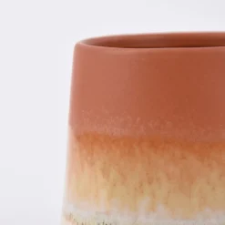 Sass & Belle Tasse Mojave glasiert Steinzeug braun weiß 350ml