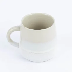 Sass & Belle Tasse Mojave glasiert Steinzeug beige weiß 350ml