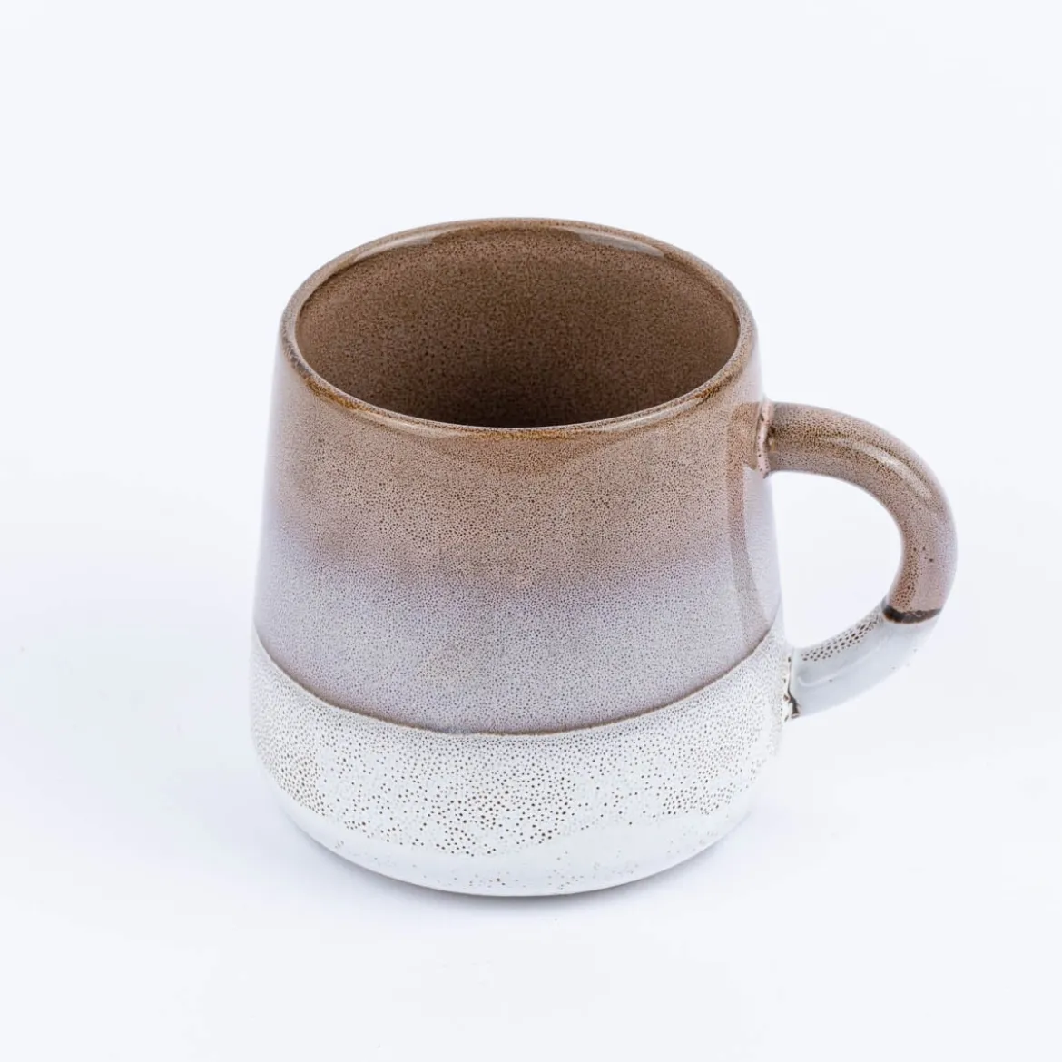 Sass & Belle Tasse Mojave glasiert Steinzeug braun weiß 350ml