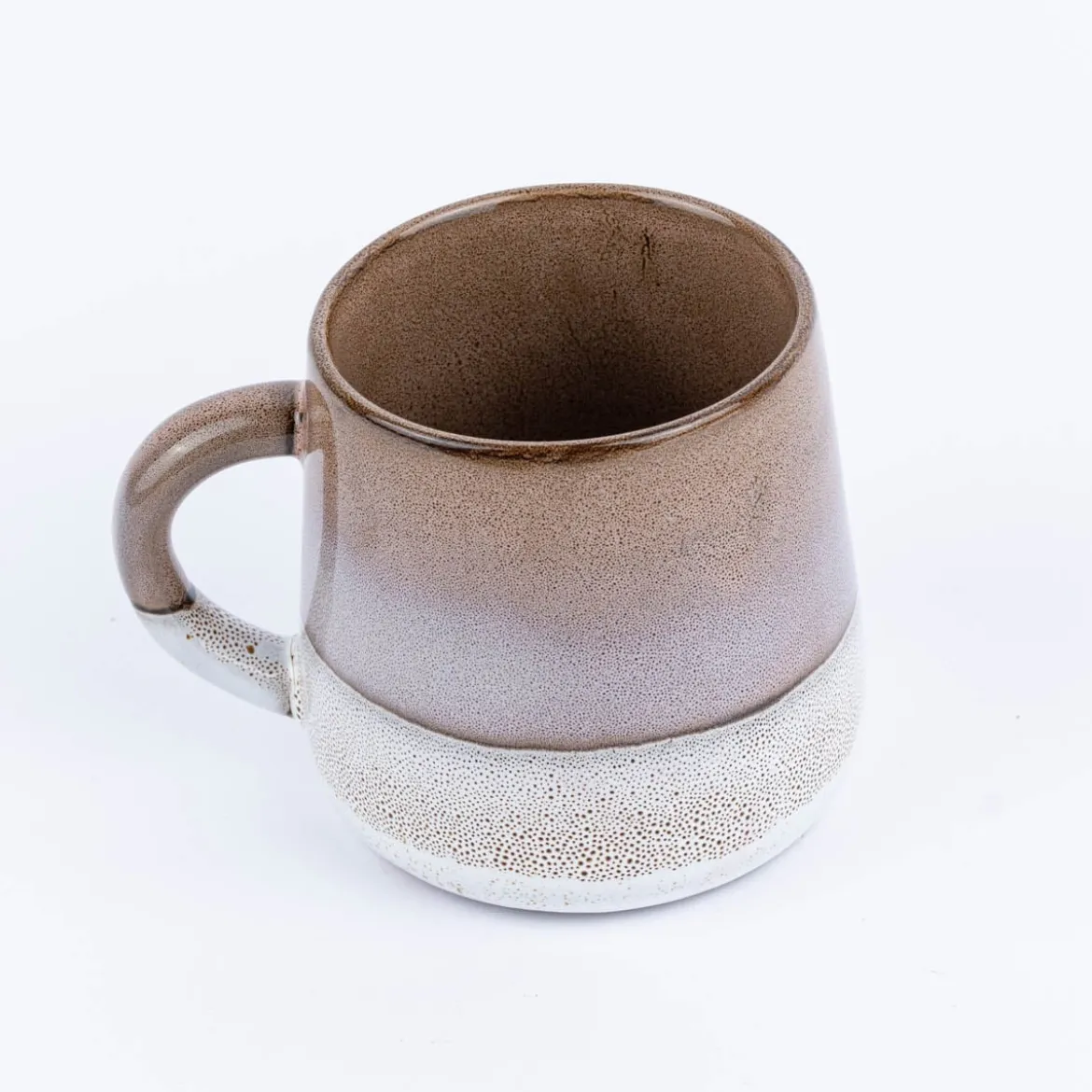 Sass & Belle Tasse Mojave glasiert Steinzeug braun weiß 350ml