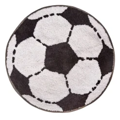 Sass & Belle Teppich Badematte Fußball 58x58cm