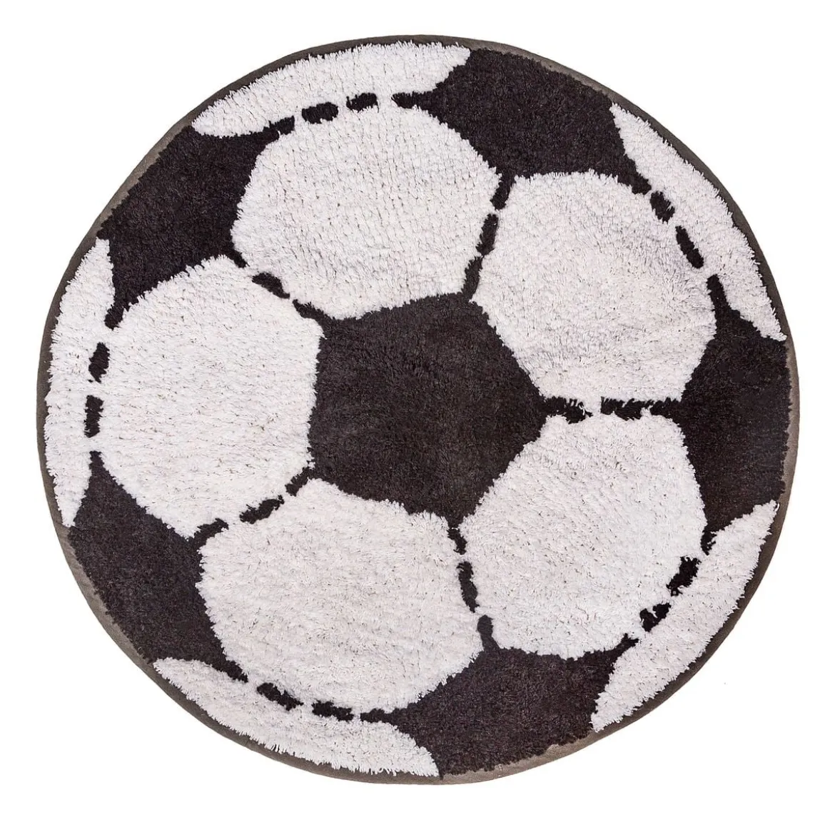 Sass & Belle Teppich Badematte Fußball 58x58cm