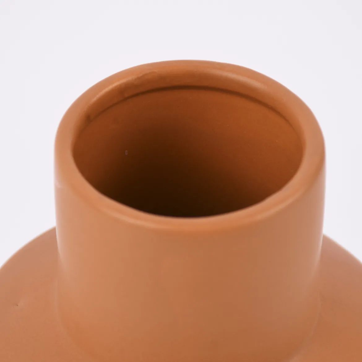 Sass & Belle Vase abstrakt matt Terrakotta 21x10,5x10,5cm