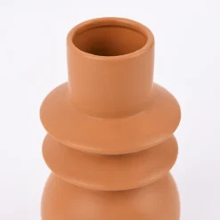 Sass & Belle Vase abstrakt matt Terrakotta 21x10,5x10,5cm
