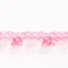 Satinband mit Organza und Punkten rosa 1,9cm
